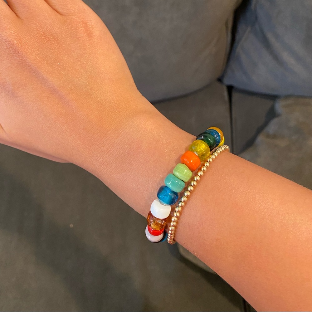 NEW Designer inspired glass bead bracelet